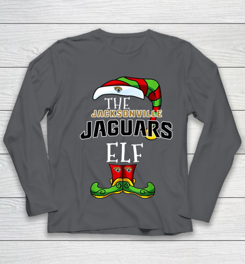 Jacksonville Jaguars Christmas ELF Funny NFL Youth Long Sleeve 6