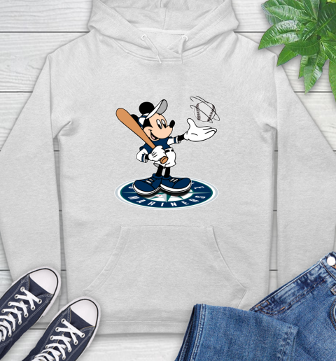 MLB Baseball Seattle Mariners Cheerful Mickey Disney Shirt Hoodie 2