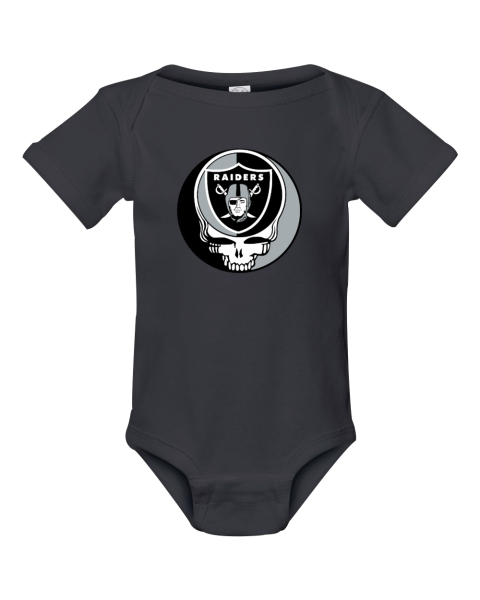 Oakland Raiders x Grateful Dead Infant Baby Rib Bodysuit