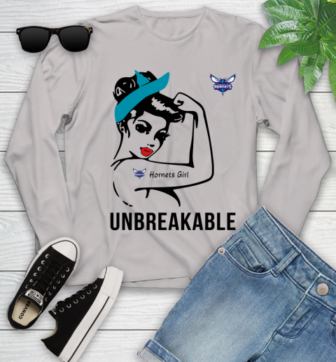 NBA Charlotte Hornets Girl Unbreakable Basketball Sports Youth Long Sleeve 9