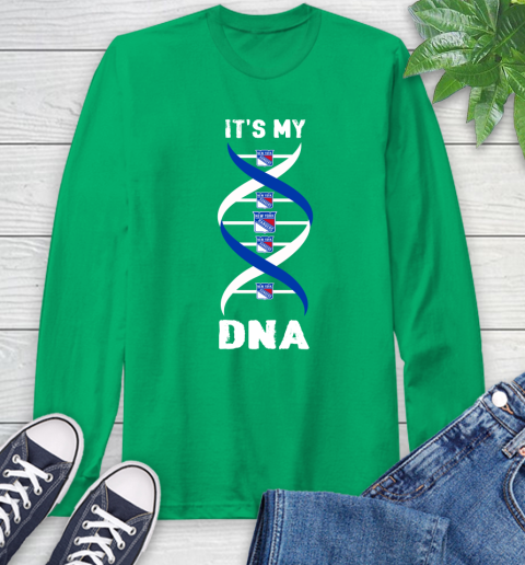 New York Rangers NHL Hockey It's My DNA Sports Long Sleeve T-Shirt 8