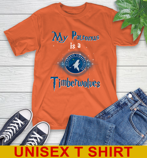 NBA Basketball Harry Potter My Patronus Is A Minnesota Timberwolves T-Shirt 4