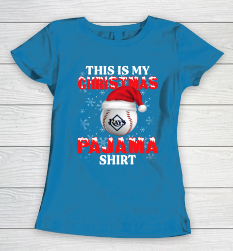 Tampa Bay Rays This Is My Christmas Pajama Shirt MLB Women's T-Shirt 6