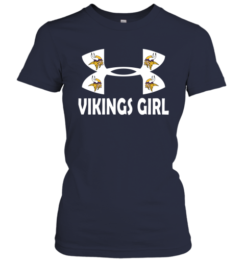 Minnesota Vikings Girl Under Armour Football Nfl Shirt Hoodie