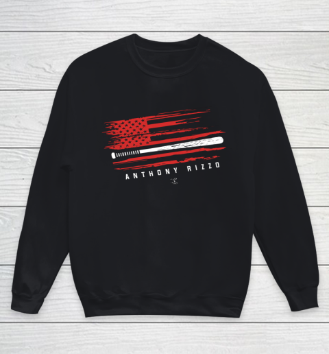 Anthony Rizzo Tshirt Baseball Flag Graphic Youth Sweatshirt