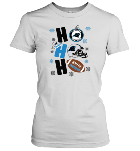 Carolina Panthers Hohoho Santa Claus Christmas Football NFL Women's T-Shirt