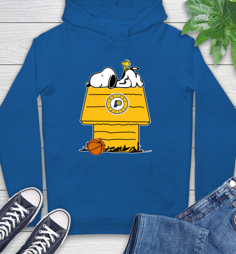 Indiana Pacers NBA Basketball Snoopy Woodstock The Peanuts Movie Hoodie 9