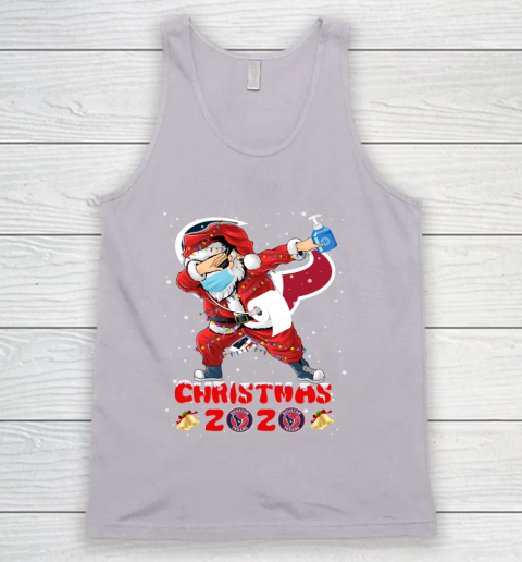Houston Texans Funny Santa Claus Dabbing Christmas 2020 NFL Tank Top 3