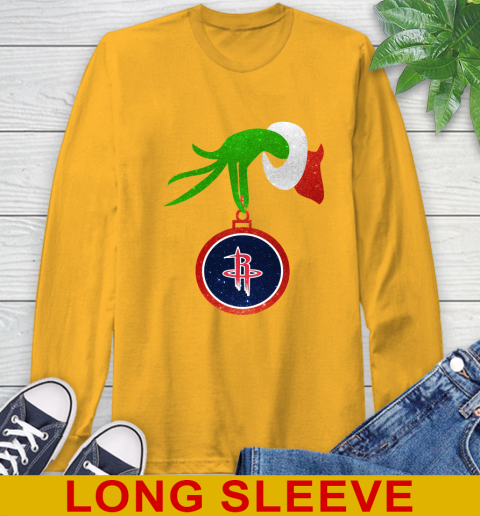 Houston Rockets Grinch Merry Christmas NBA Basketball Long Sleeve T-Shirt 3
