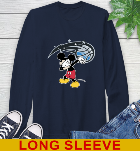 Orlando Magic NBA Basketball Dabbing Mickey Disney Sports Long Sleeve T-Shirt 4