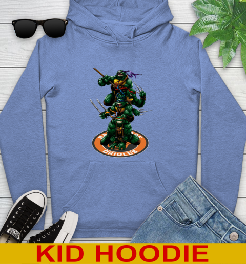 MLB Baseball Baltimore Orioles Teenage Mutant Ninja Turtles Shirt Youth Hoodie 12