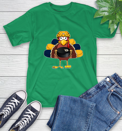 Nashville Predators Turkey Thanksgiving Day T-Shirt 7