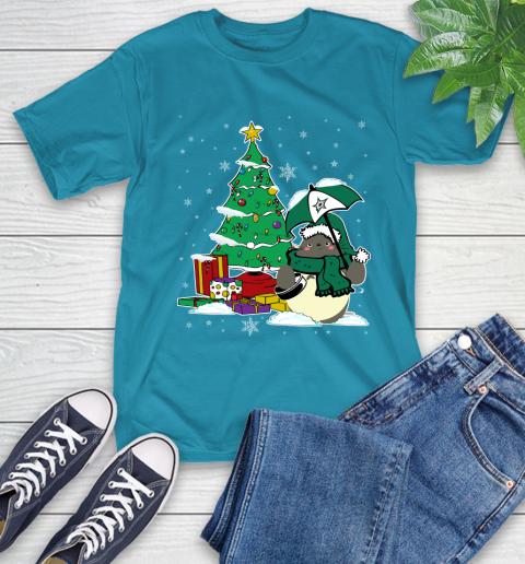 Dallas Stars NHL Hockey Cute Tonari No Totoro Christmas Sports T-Shirt 9