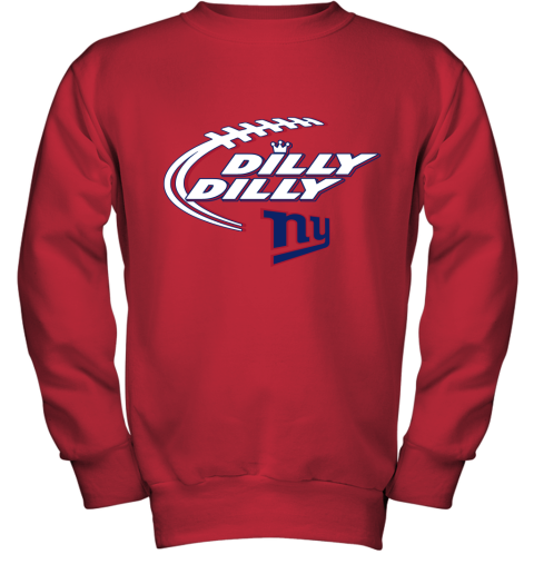 NFL New York Giants Dilly Dilly Football Sports 48yqTTv6Knu youth sweatshirt 47 95 151514 front red