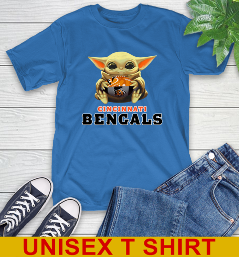 NFL Football Cincinnati Bengals Baby Yoda Star Wars Shirt T-Shirt 9