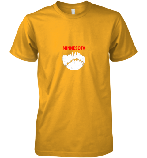 qkt0 retro minnesota baseball minneapolis cityscape vintage shirt premium guys tee 5 front gold