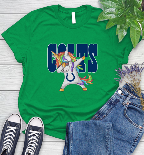 Indianapolis Colts NFL Football Funny Unicorn Dabbing Sports Women's T-Shirt 7 Indianapolis Colts NFL Football Funny Unicorn Dabbing Sports Women's T-Shirt - Image 7