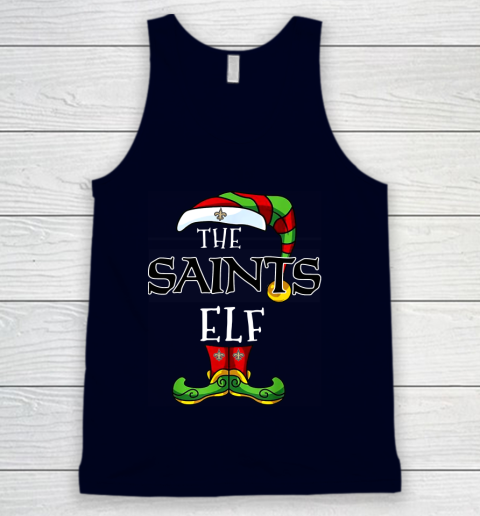 New Orleans Saints Christmas ELF Funny NFL Tank Top 2