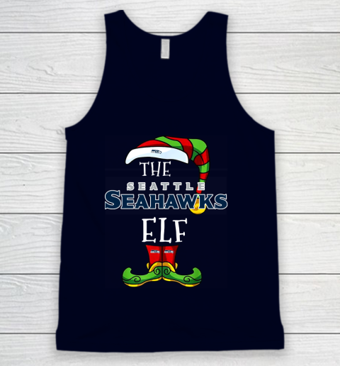 Seattle Seahawks Christmas ELF Funny NFL Tank Top 2
