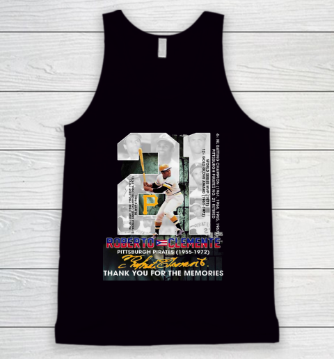 Roberto Clemente Thank For The Memmories Tank Top