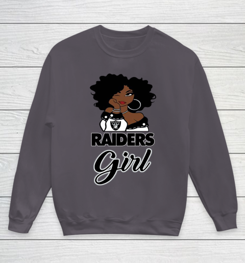 Oakland Raiders Girl NFL Youth Sweatshirt 6