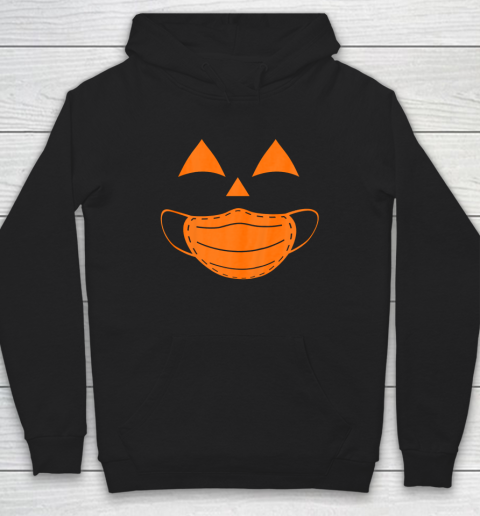 Funny halloween Pumpkin wearing a mask 2020 Jackolantern Hoodie