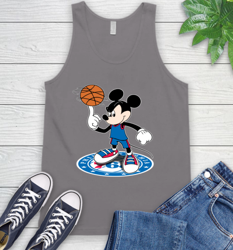 NBA Basketball Philadelphia 76ers Cheerful Mickey Disney Shirt Tank Top 8 NBA Basketball Philadelphia 76ers Cheerful Mickey Disney Shirt Tank Top - Image 8