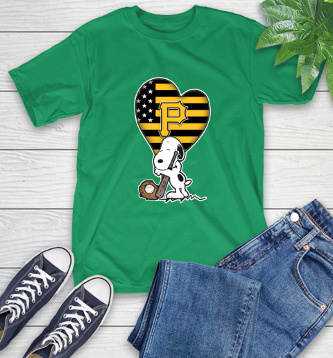 Pittsburgh Pirates MLB Baseball The Peanuts Movie Adorable Snoopy T-Shirt 7