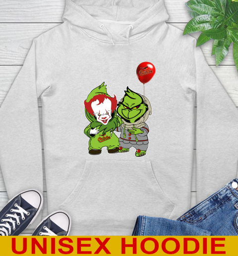 Baby Pennywise Grinch Christmas MLB Baseball Baltimore Orioles Hoodie