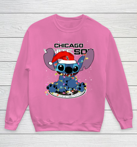 Chicago White Sox MLB noel stitch Baseball Christmas Youth Sweatshirt 3