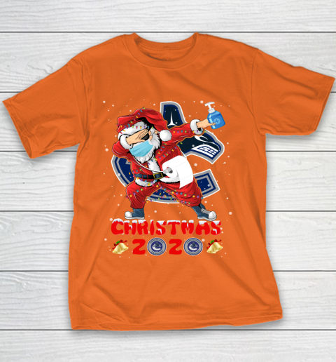 Vancouver Canucks Funny Santa Claus Dabbing Christmas 2020 NHL Youth T-Shirt 4
