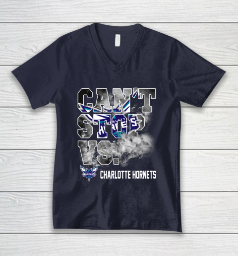 NBA Charlotte Hornets Basketball Can't Stop Vs V-Neck T-Shirt 2