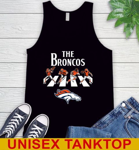 NFL Football Denver Broncos The Beatles Rock Band Shirt Tank Top