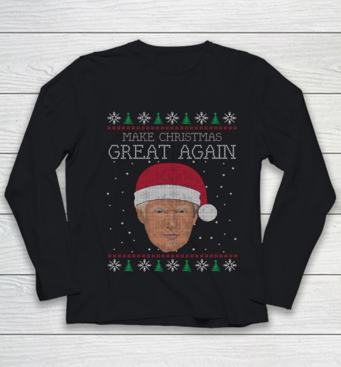 Unique Graphics Make Christmas Great Again Funny Christmas Youth Long Sleeve