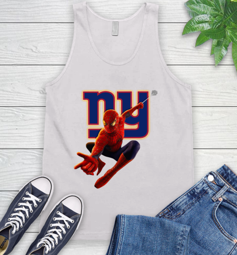 NFL Spider Man Avengers Endgame Football New York Giants Tank Top