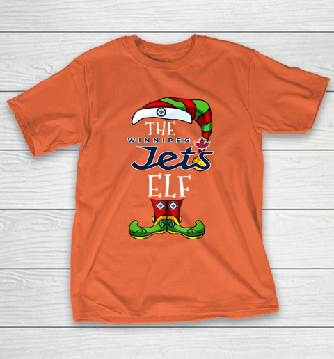Winnipeg Jets Christmas ELF Funny NHL T-Shirt 4