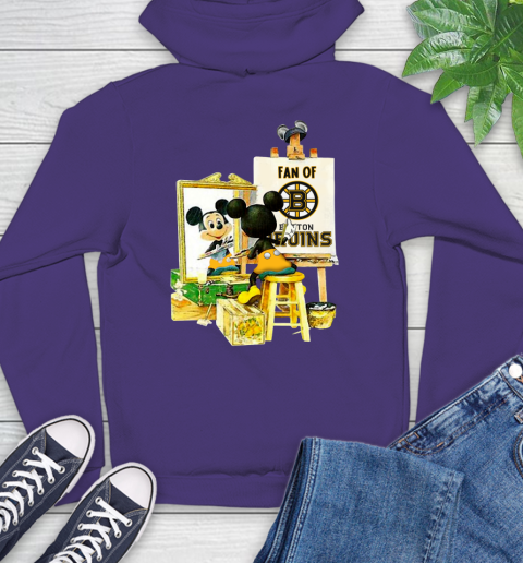 NHL Hockey Boston Bruins Mickey Drawing Shirt 17