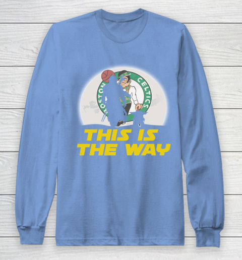 Boston Celtics NBA Basketball Star Wars Yoda And Mandalorian This Is The Way Long Sleeve T-Shirt 8