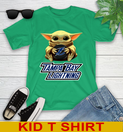 NHL Hockey Tampa Bay Lightning Star Wars Baby Yoda Shirt 106