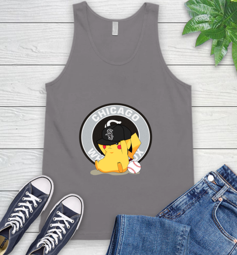 MLB Pikachu Baseball Sports Chicago White Sox Tank Top 7
