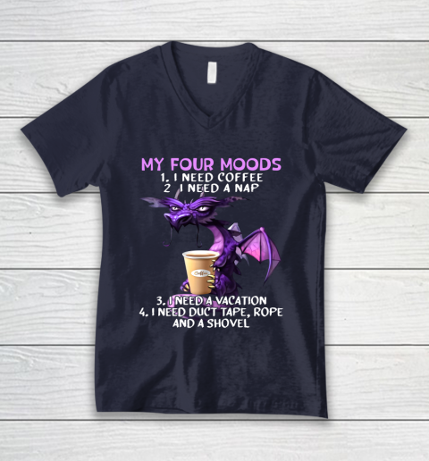 My Four Moods Glumy Dragon V-Neck T-Shirt 2
