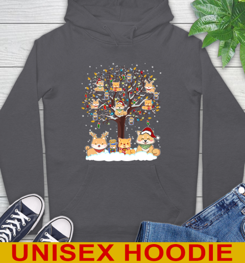 Shiba inu dog pet lover light christmas tree shirt 19