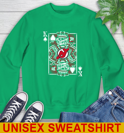 New Jersey Devils NHL Hockey The King Of Spades Death Cards Shirt Sweatshirt 8