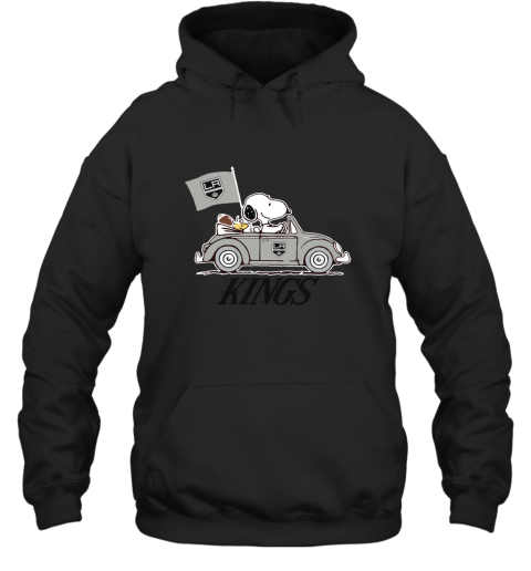 Snoopy And Woodstock Ride The Los Angeles Kings Car NHL Hoodie