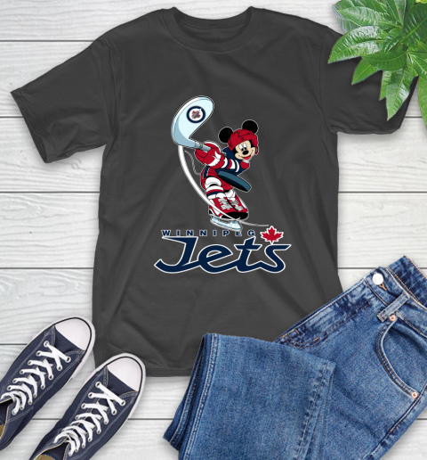 NHL Hockey Winnipeg Jets Cheerful Mickey Mouse Shirt T-Shirt