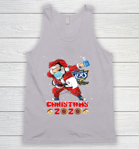 Cleveland Cavaliers Funny Santa Claus Dabbing Christmas 2020 NBA Tank Top 3