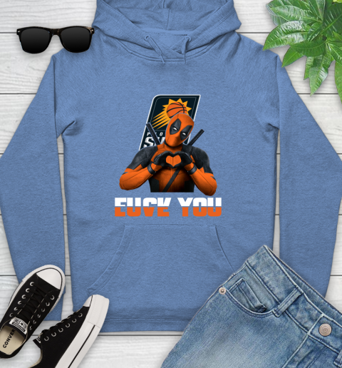 NBA Phoenix Suns Deadpool Love You Fuck You Basketball Sports Youth Hoodie 13