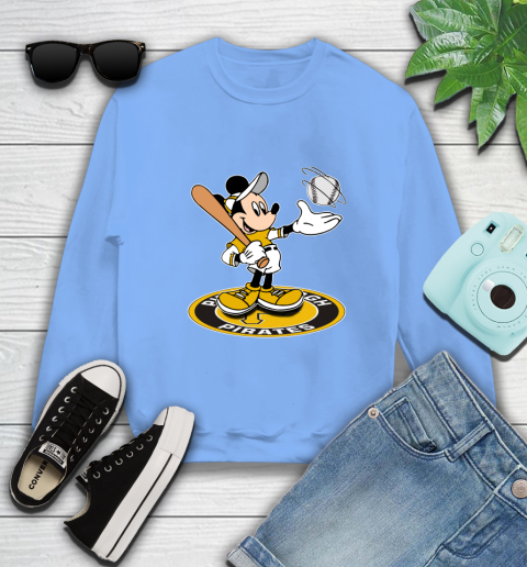 MLB Baseball Pittsburgh Pirates Cheerful Mickey Disney Shirt Sweatshirt 11