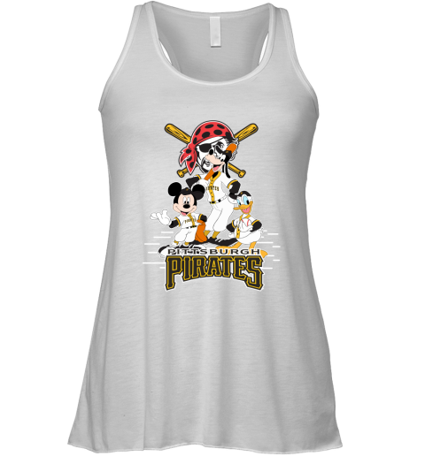 Pittsburgh Pirates Mickey Donald And Goofy Baseball Racerback Tank