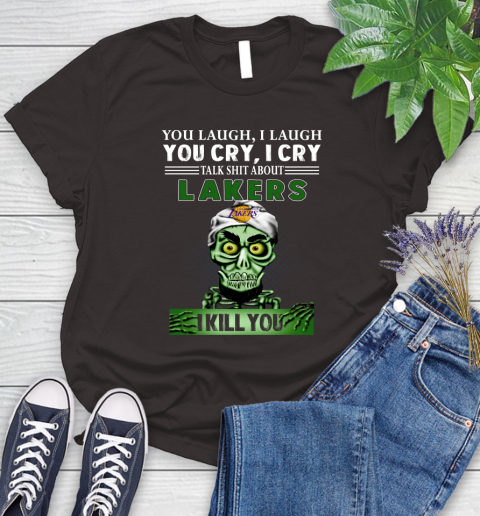 NBA Talk Shit About Los Angeles Lakers I Kill You Achmed The Dead Terrorist Jeffrey Dunham Basketball Women's T-Shirt 11